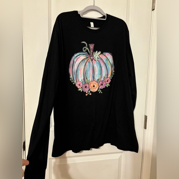Fall Pumpkin long sleeve tshirt 3X - Picture 5 of 5